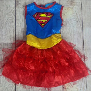 Rubie's DC Comics Supergirl Infant Halloween Costume Dress Size 2T Red Blue